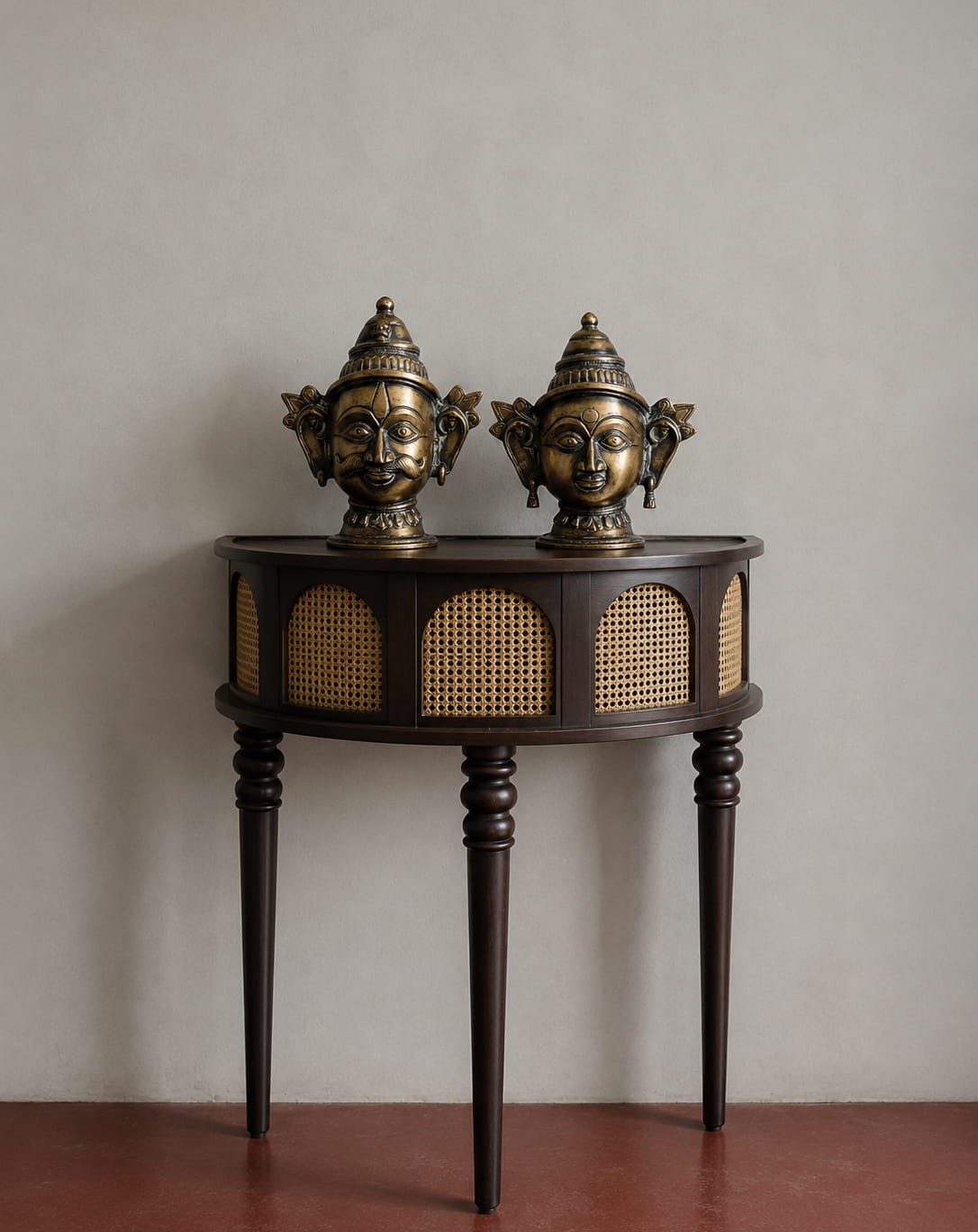 Shiva Gauri Brass Mukhalingam Mask - 9.5 inches