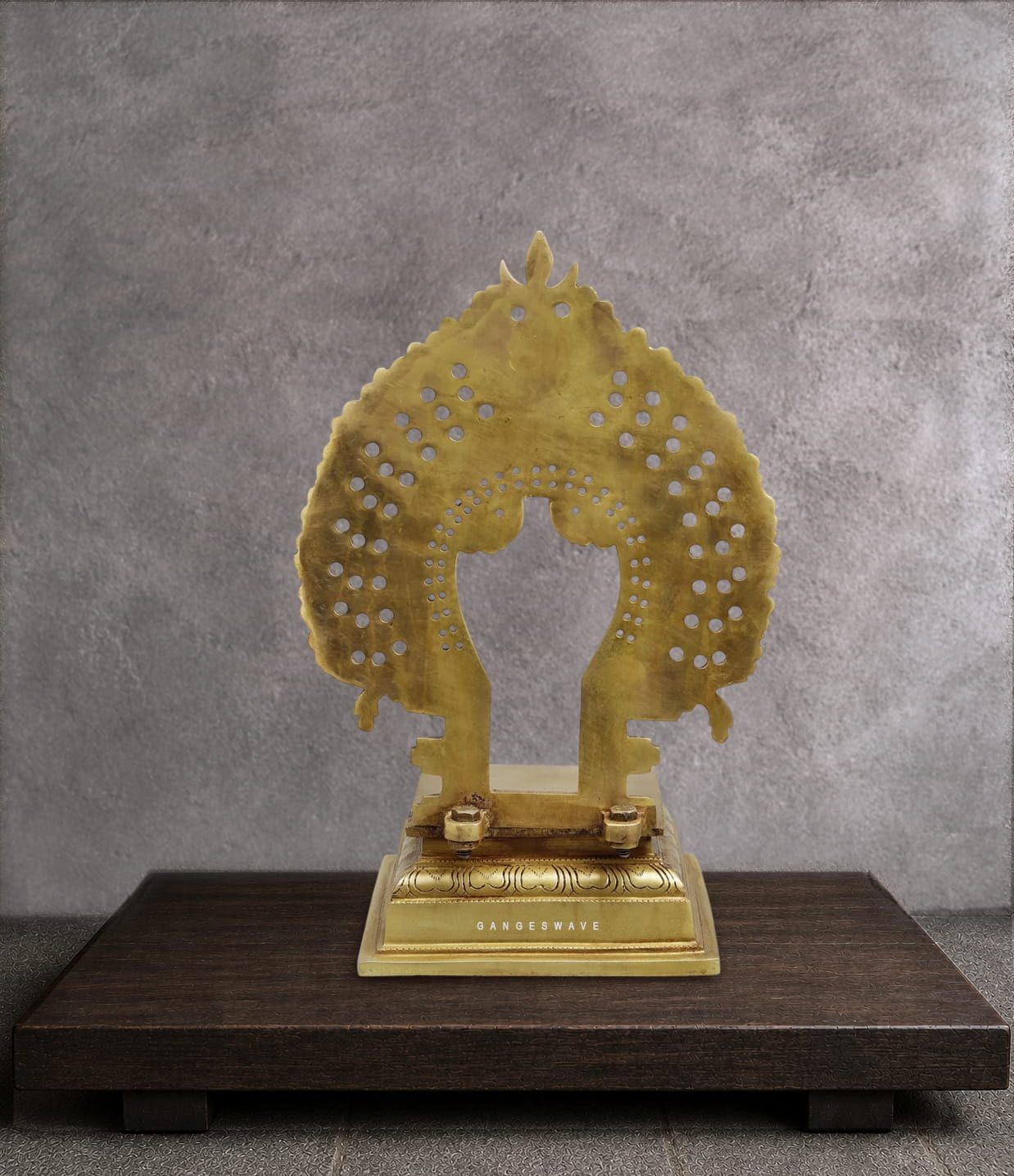 14-Inch Brass Prabhavali – Ornate Traditional Arch for Deity Idols - Image 4