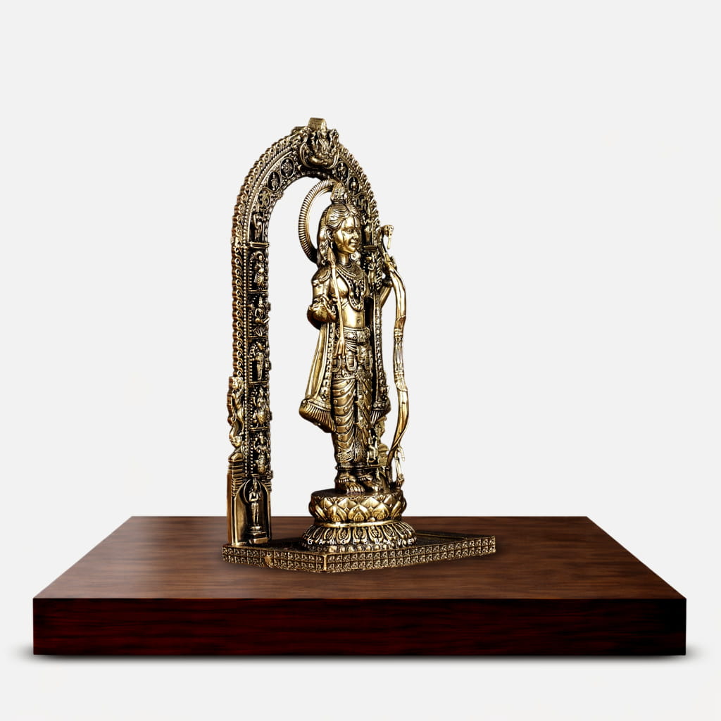 Ram Lala Ayodha Temple Brass Idol - 8 inches - Image 4