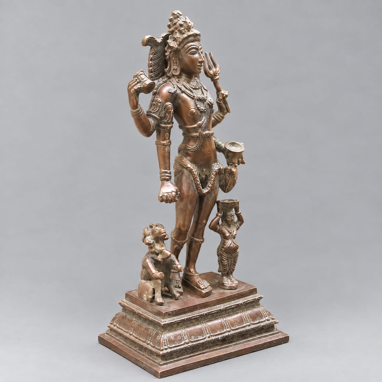 Kaal Vhairav Murti in Vintage Finish - 11 inches - Image 2