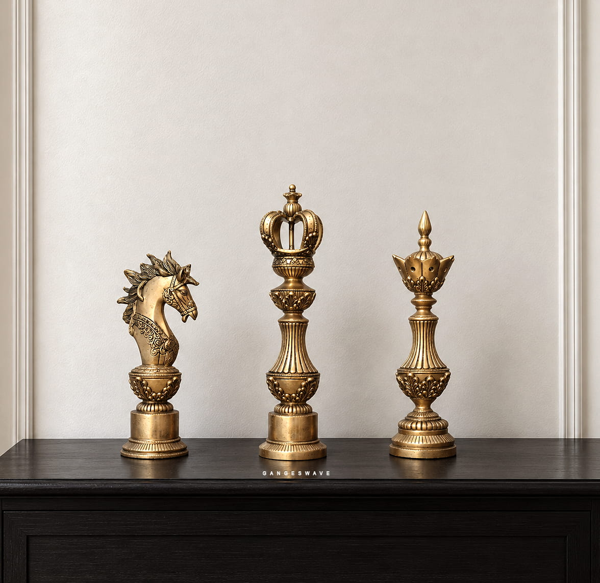 Decorative Brass Chess Pieces – Luxury Ornamental Tabletop Décor - Image 2