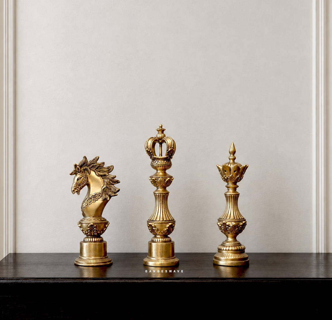 Decorative Brass Chess Pieces – Luxury Ornamental Tabletop Décor - Image 3