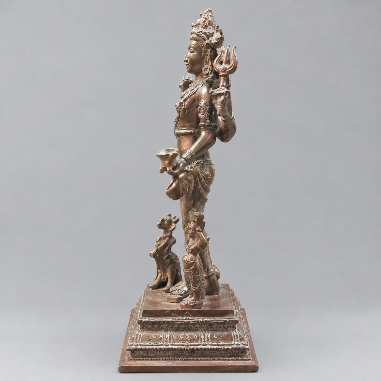 Kaal Vhairav Murti in Vintage Finish - 11 inches - Image 3