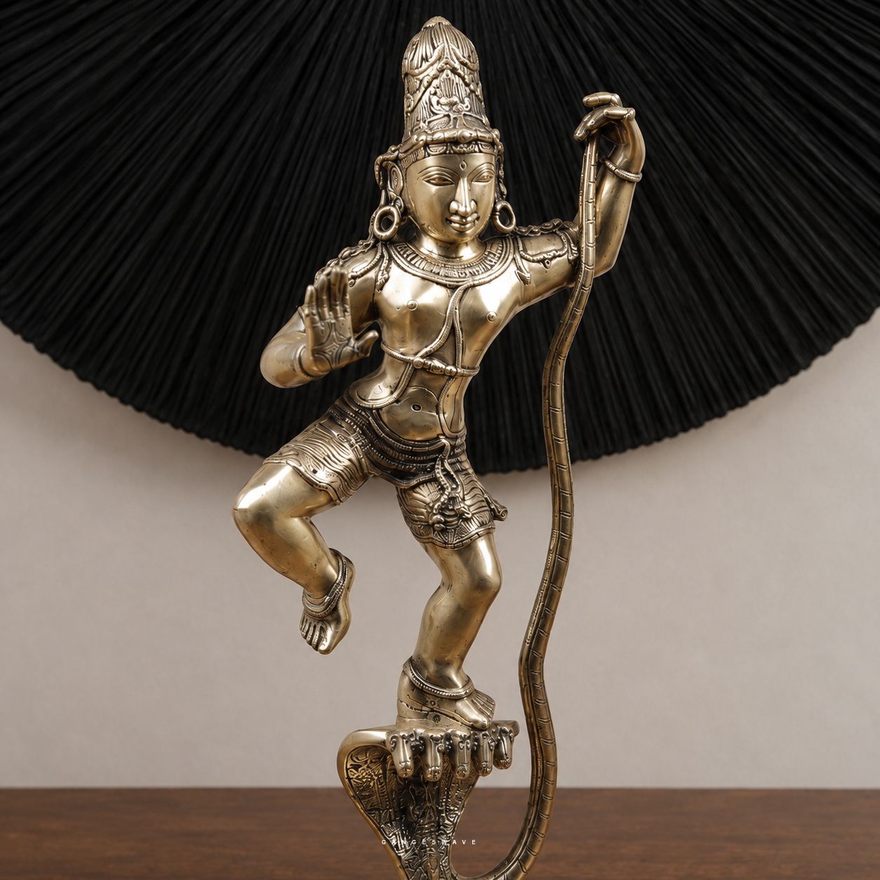 Kaliya Daman Brass Murti - 30 inch ( Test product do not purchase) - Image 2