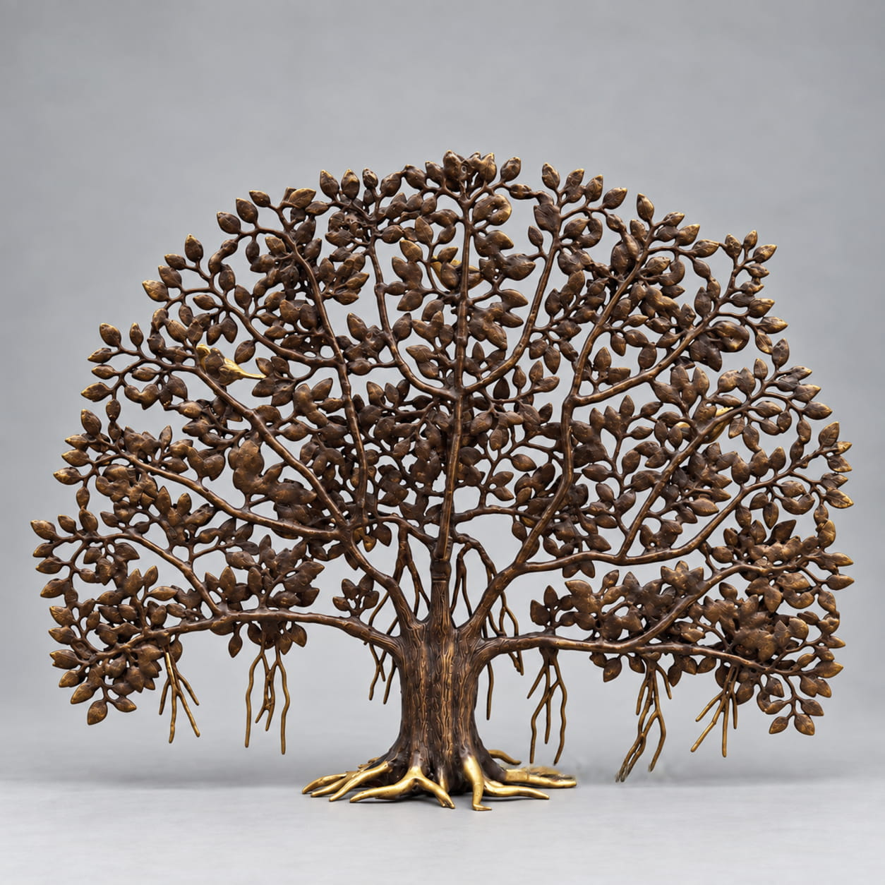Brass Tree of Life – Kalpavriksha Vastu Decor Sculpture - 27 inches - Image 2