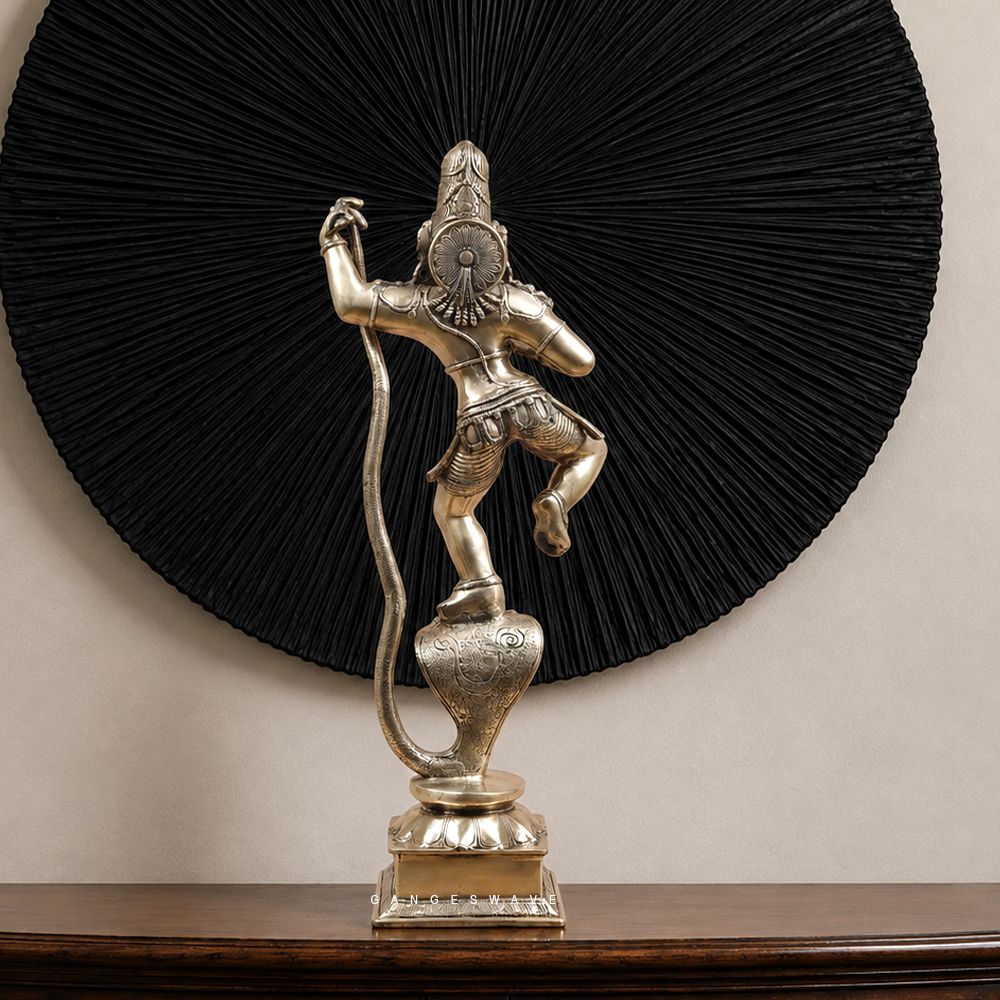 Kaliya Daman Brass Murti - 30 inch ( Test product do not purchase) - Image 5