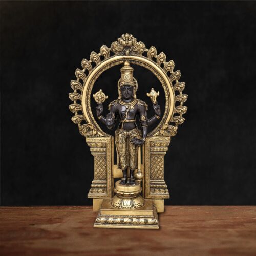 Murugan Premium Antique Finish Brass Statue - 21 inches