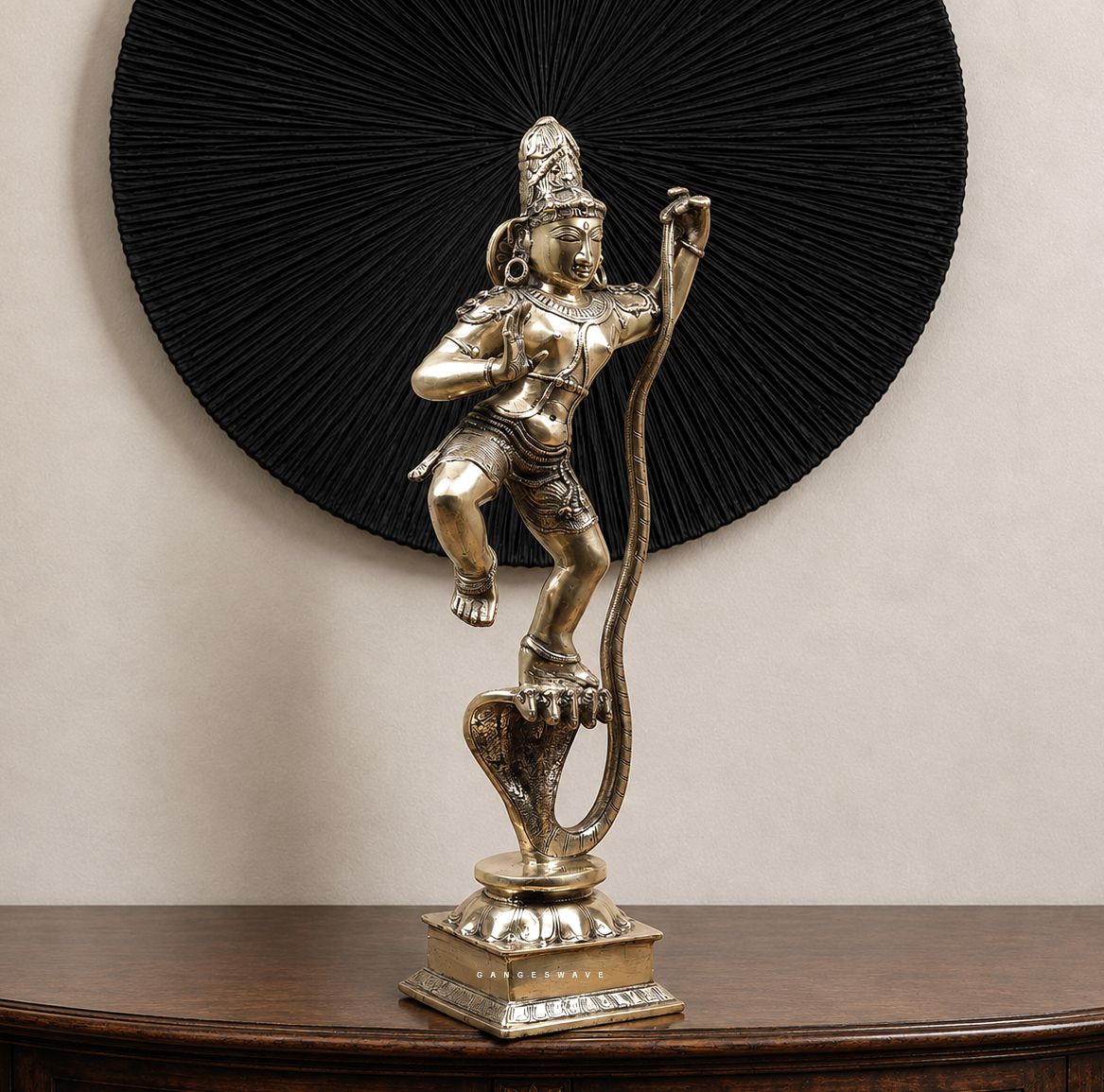 Kaliya Daman Brass Murti - 30 inch ( Test product do not purchase) - Image 3