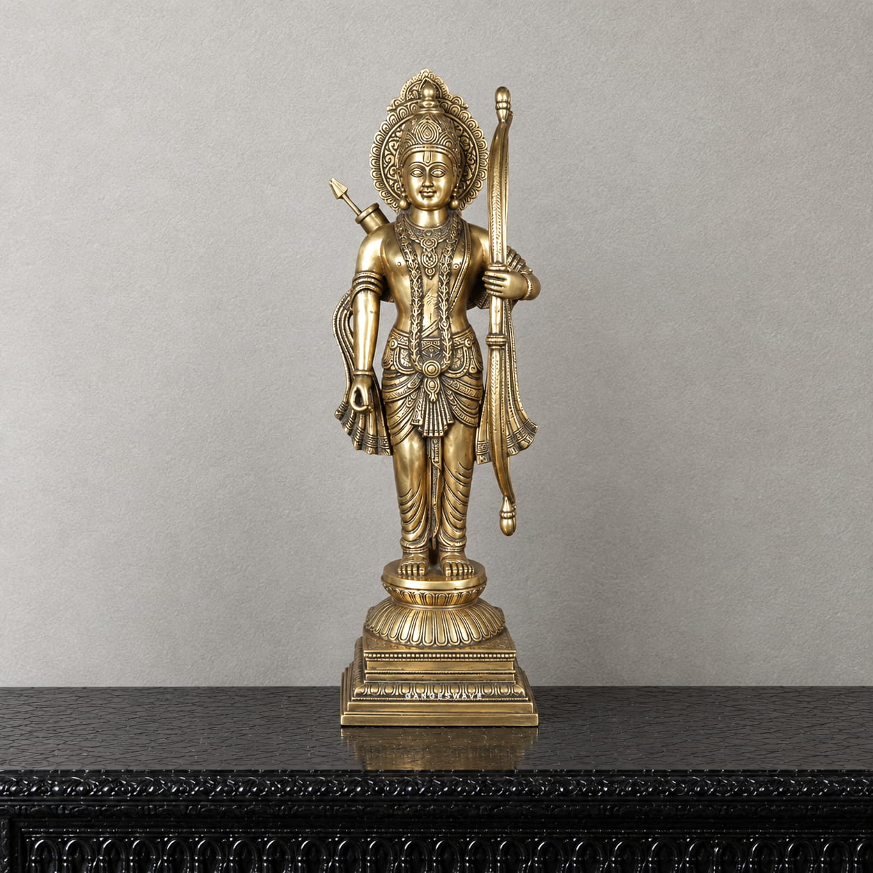 Premium Handcrafted Brass Ram Darbar Statue - 31 inches - Image 3
