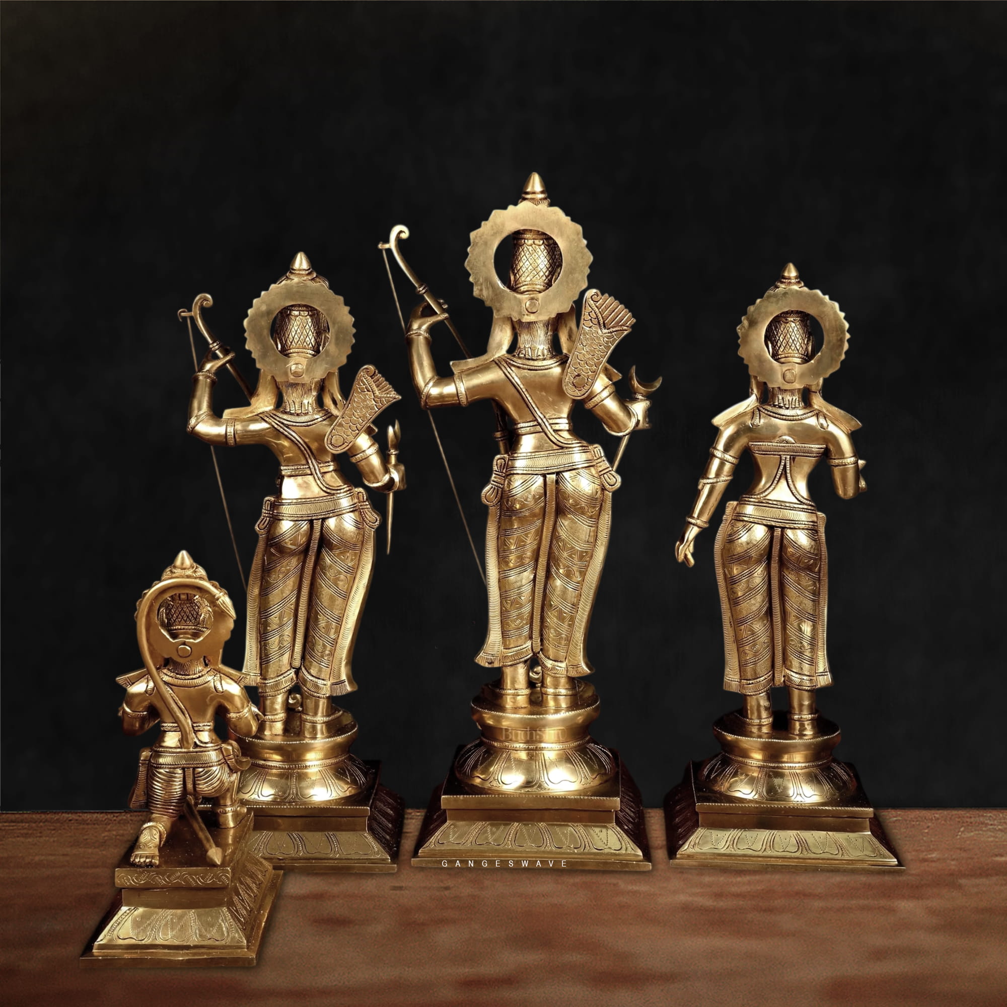 Ram Darbar Chola sculpture Brass Statue - 26 inches - Image 4