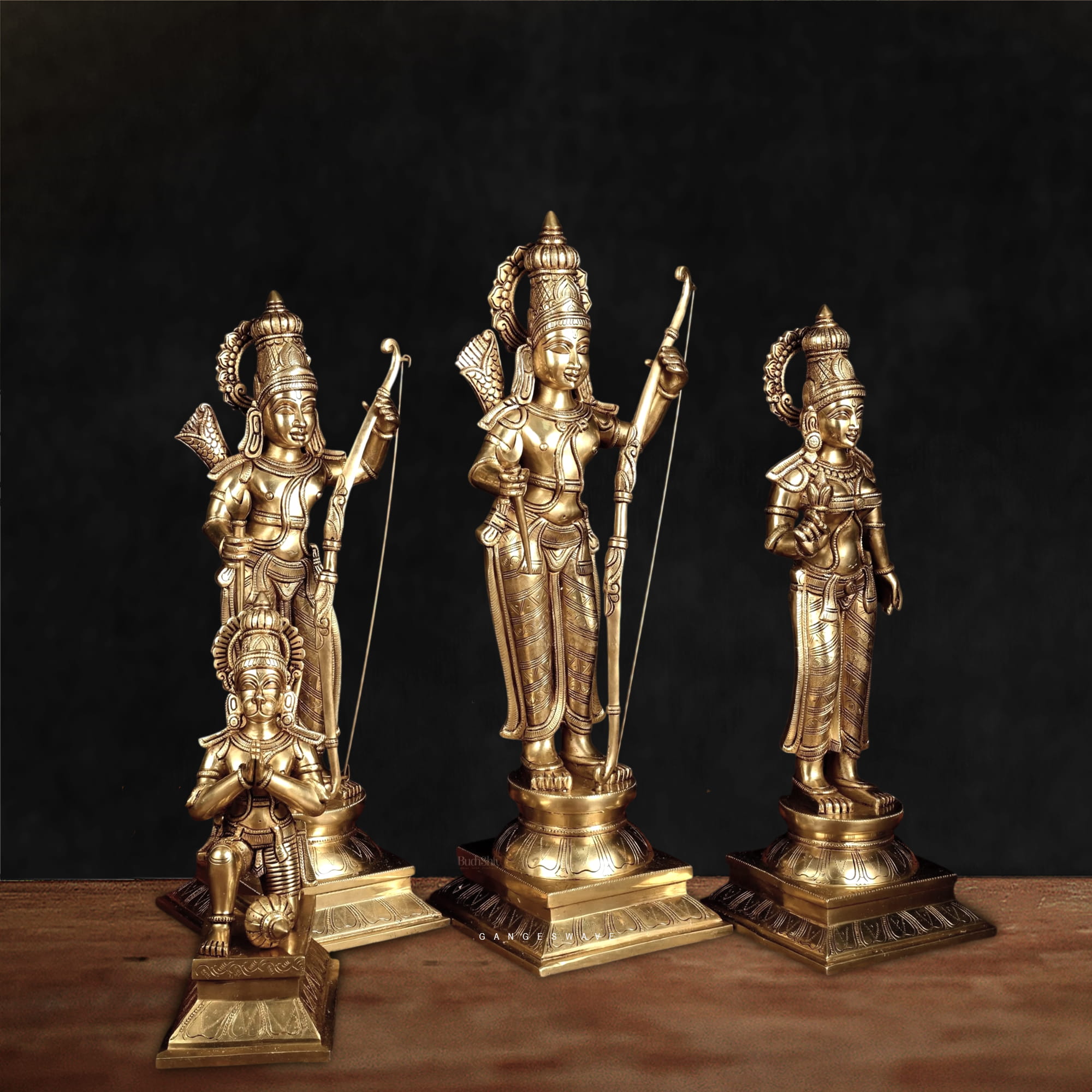 Ram Darbar Chola sculpture Brass Statue - 26 inches - Image 5