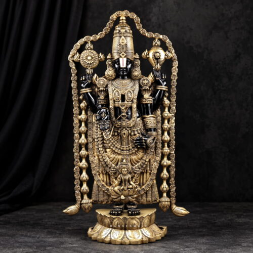 Lord Tirupati Balaji in Garland Frame - 48 inches