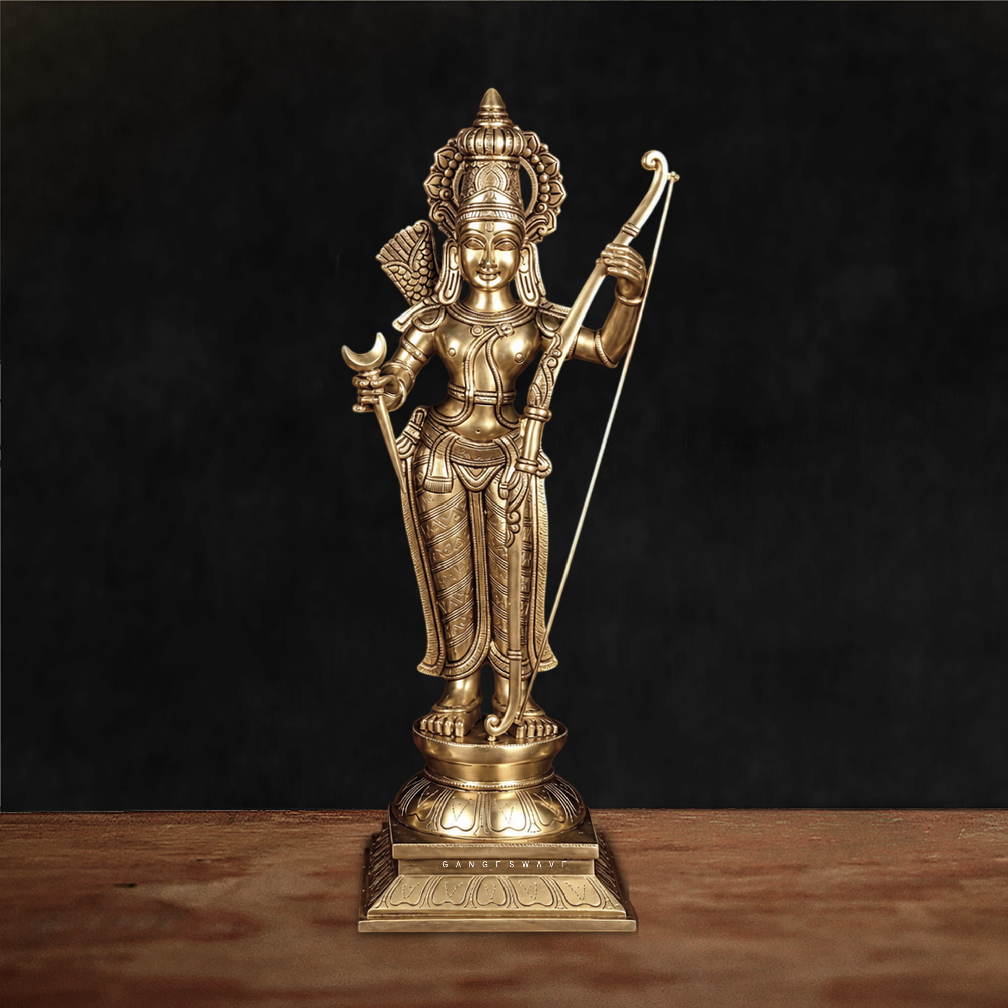 Ram Darbar Chola sculpture Brass Statue - 26 inches - Image 2