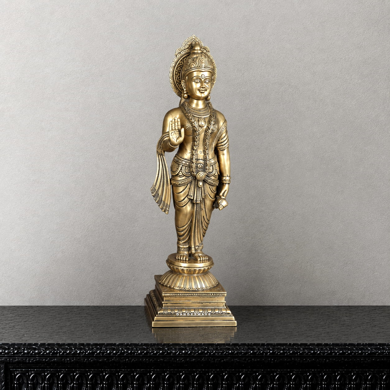 Premium Handcrafted Brass Ram Darbar Statue - 31 inches - Image 4