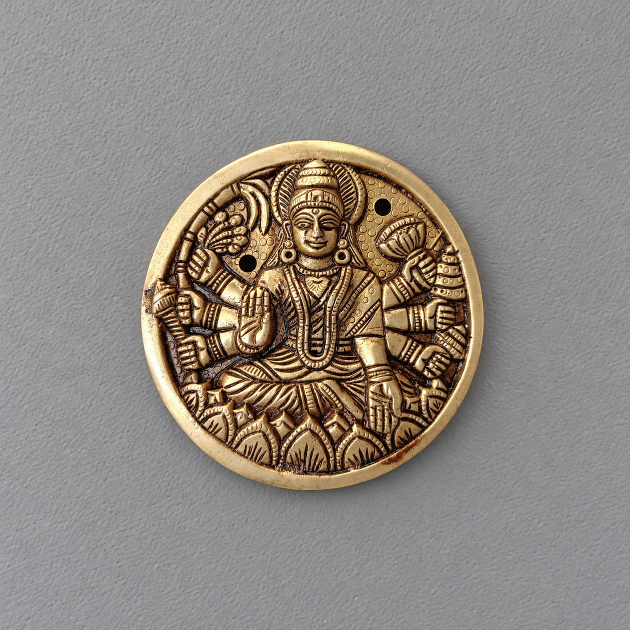 Ashta Lakshmi brass wall plaques ( Set of 8 MaLakshmi) - Image 7