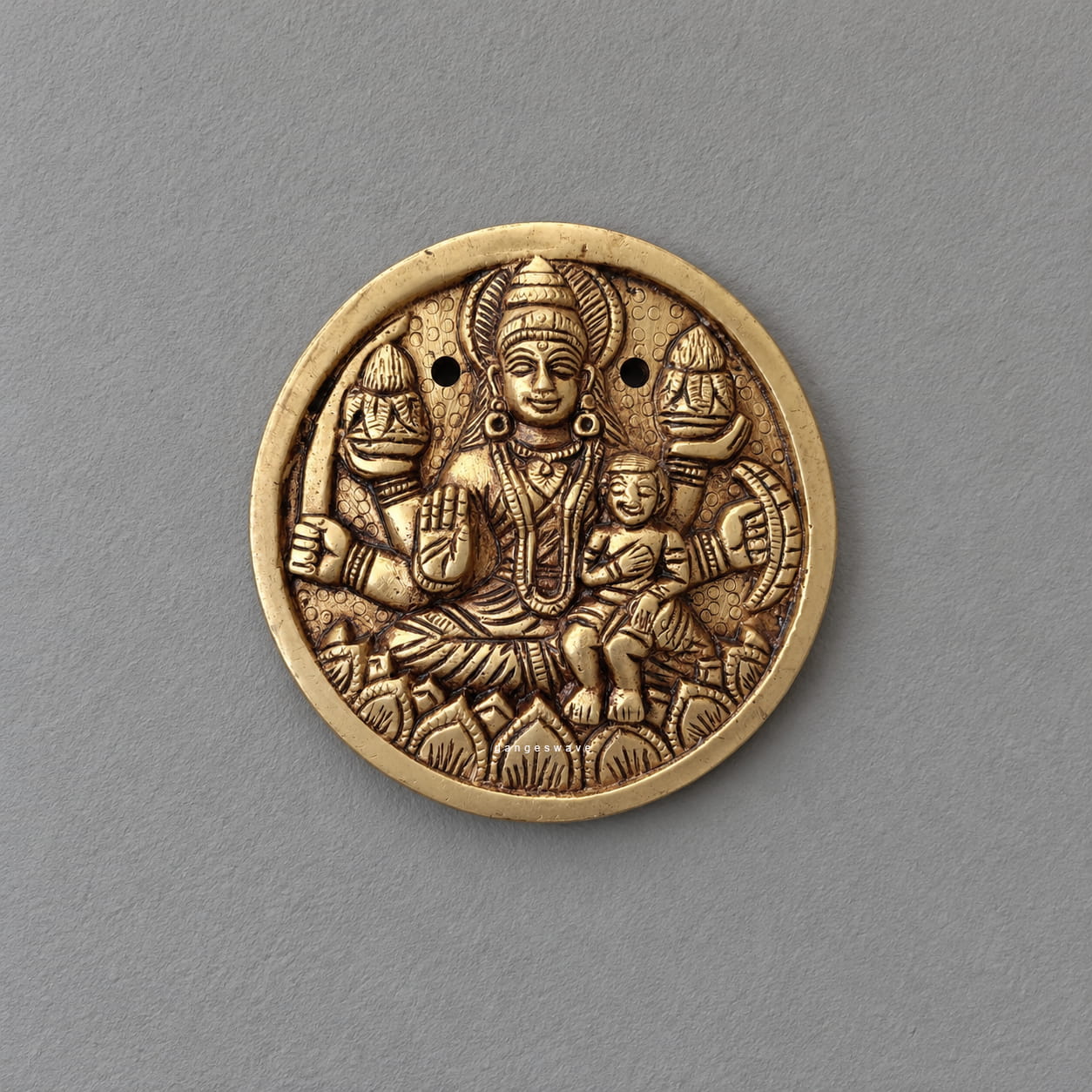 Ashta Lakshmi brass wall plaques ( Set of 8 MaLakshmi) - Image 9