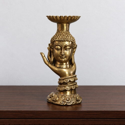 Artistic Buddha Candle Holder - 5.5 inches