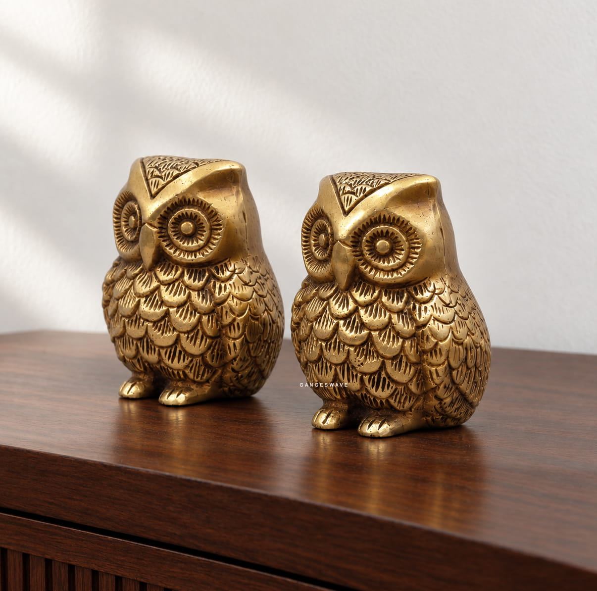 Brass Owl Figurines – 2.2 inches - Image 3