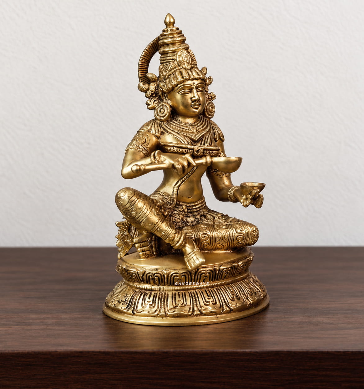Ma Arnapurna Brass Statue - 10 inches - Image 3