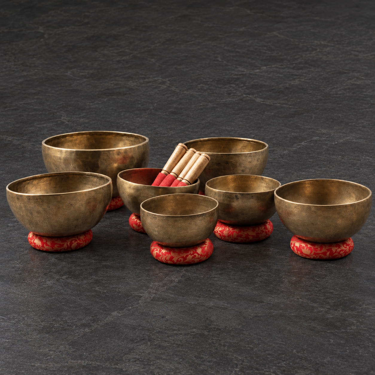 Seven Chakras Handcrafted Singing Bowl ( Set of seven bowls)