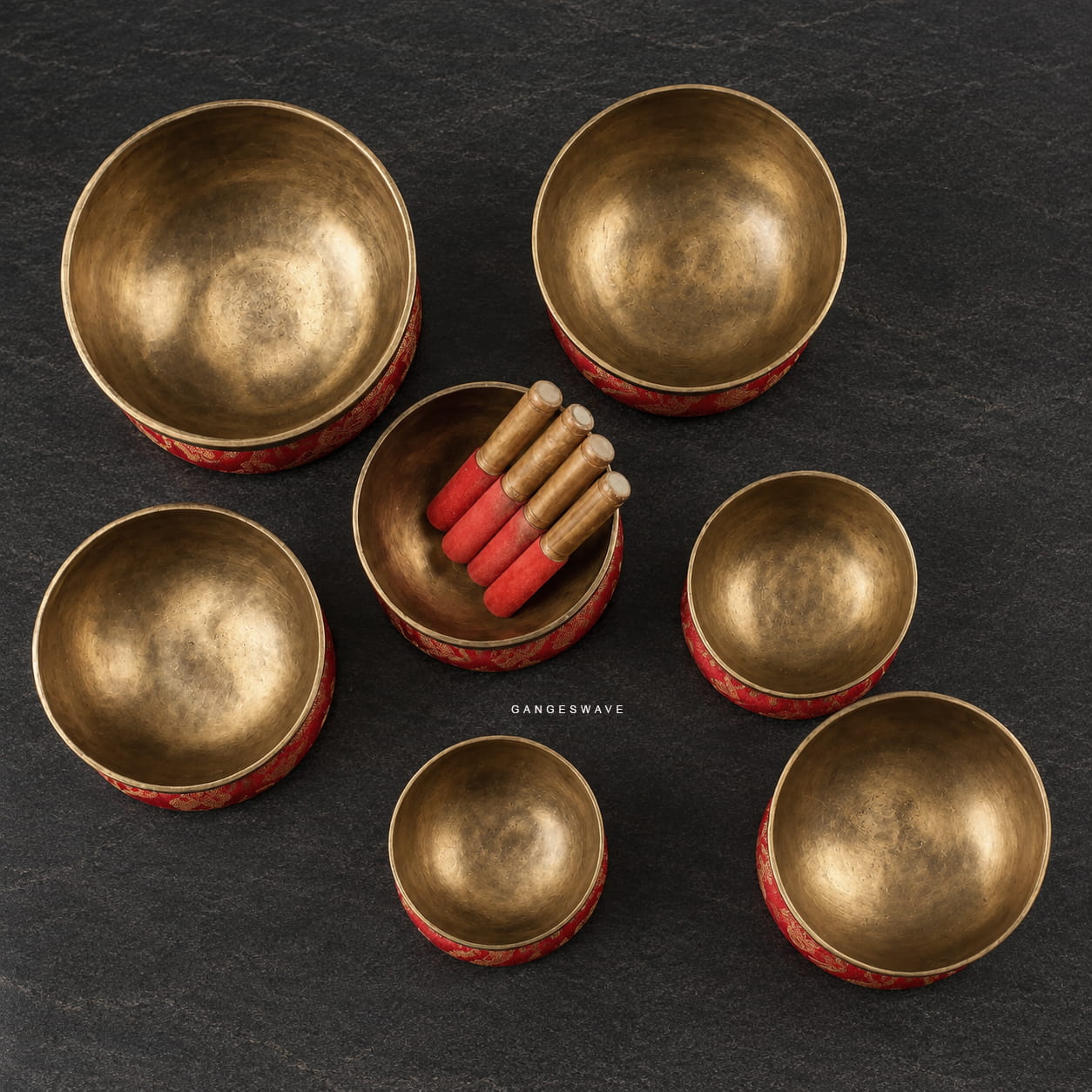 Seven Chakras Handcrafted Singing Bowl ( Set of seven bowls) - Image 2