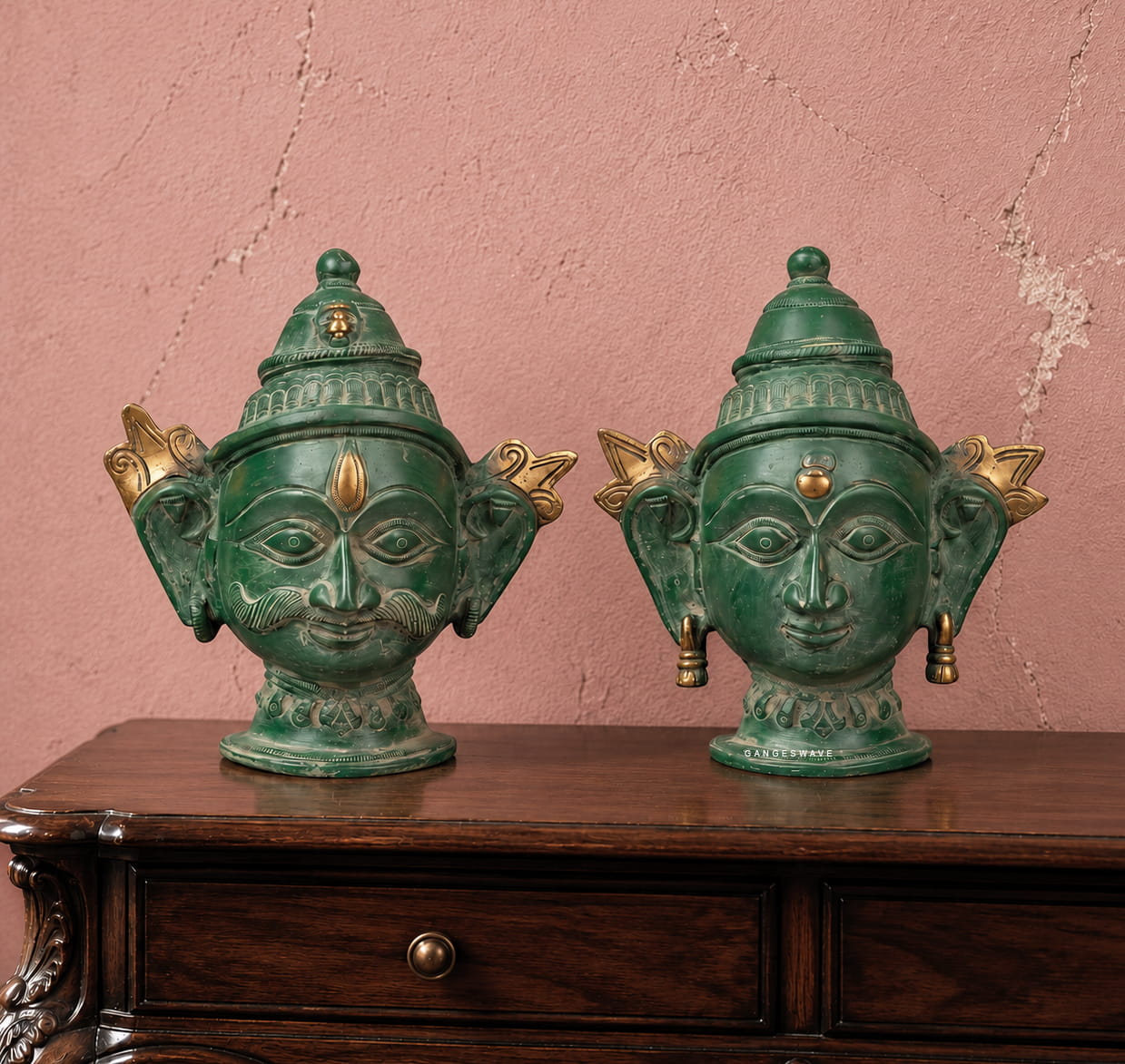 Shiv Gauri Musk Vintage Finish - 6.5 inches