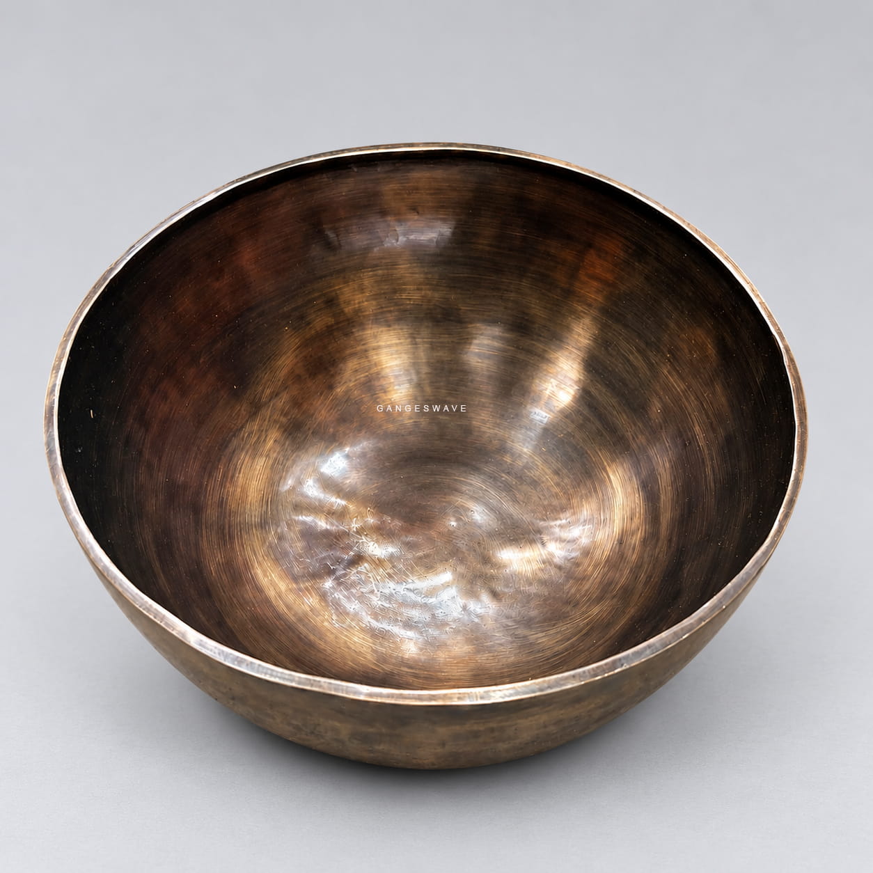 Hand Hammered Full Moon Singing Bowl - 10 inches - Image 3
