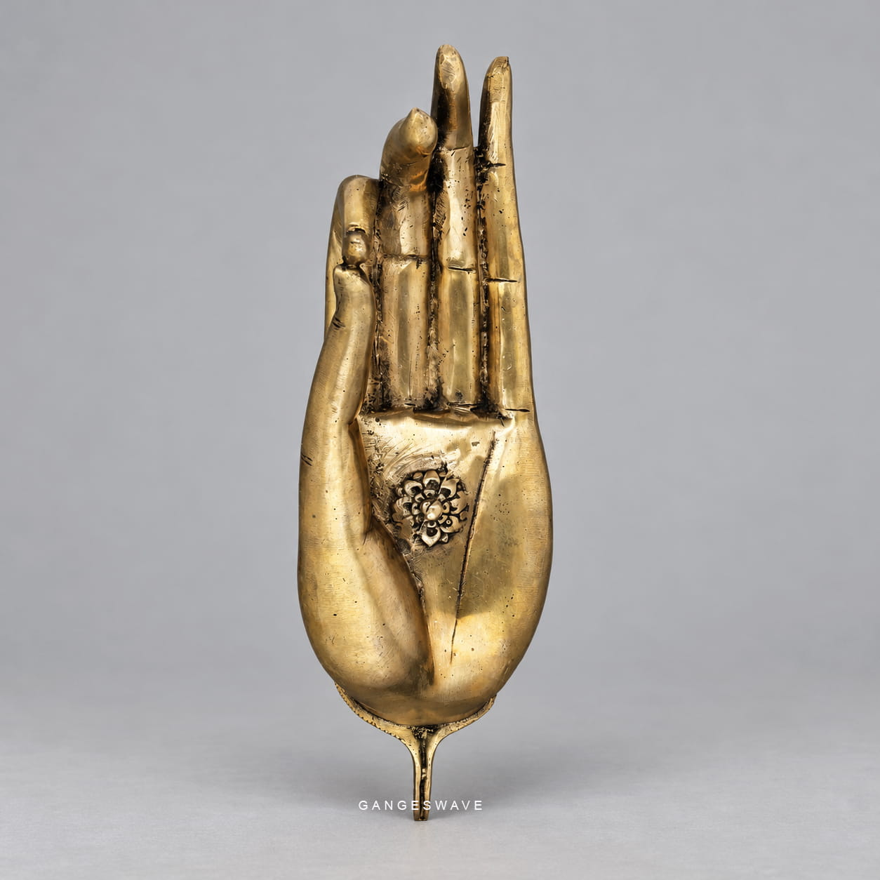 Buddha Brass Hand in Vitark Mudra - 12 inches - Image 2