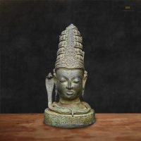 Shiva Brass Decor Stone Finish - 12 inches
