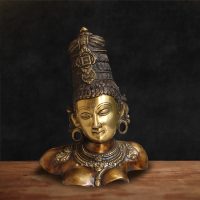 Brass Parvati Devi Bust